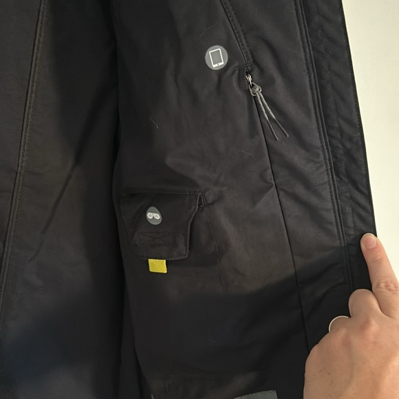 Eddie Bauer black travel raincoat jacket black medium - Picture 7 of 16